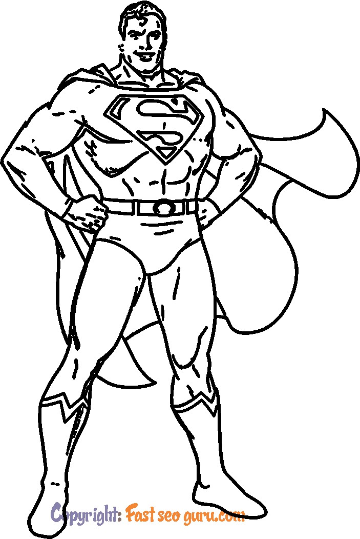 superman coloring pages printable